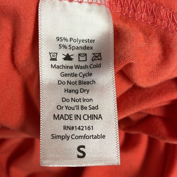 Lularoe XL Nicki Sleeveless Dress Solid Peach Coral Pockets Cotton Size Small - Picture 7 of 10